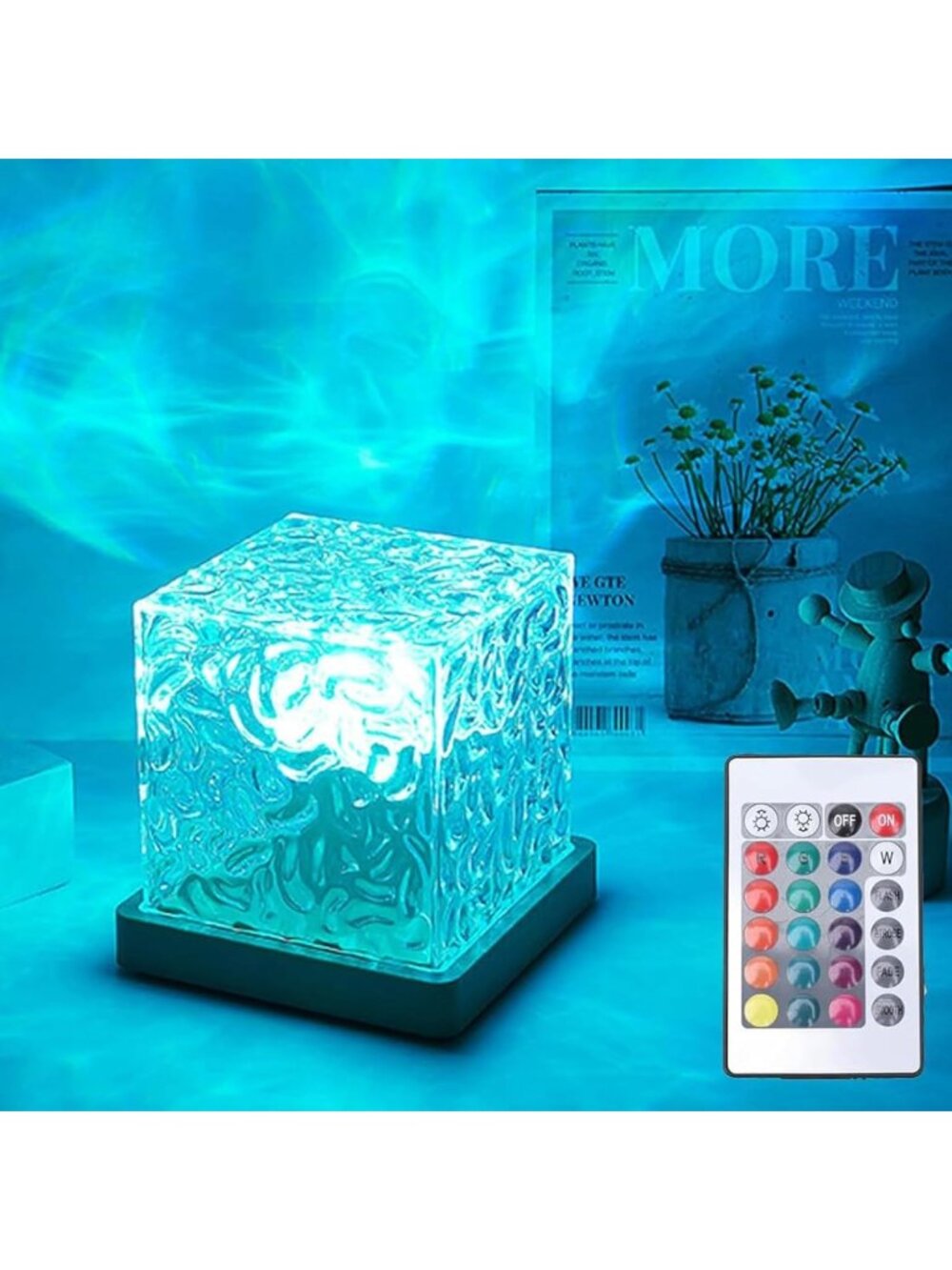 New Ocean Wave Projector Light, Water Ripple Mood Lighting Ambient Room Decor